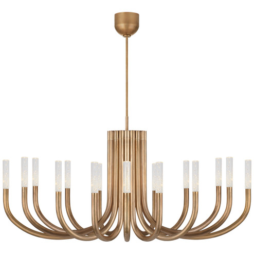 Rousseau LED Chandelier in Antique-Burnished Brass (268|KW5585ABSG)