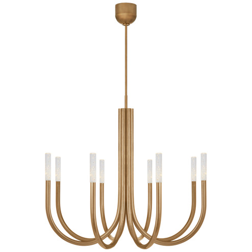 Rousseau LED Chandelier in Antique-Burnished Brass (268|KW5581ABSG)