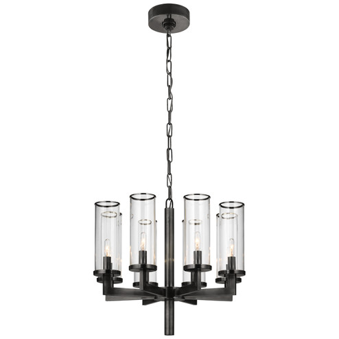 Liaison Eight Light Chandelier in Bronze (268|KW5200BZCG)