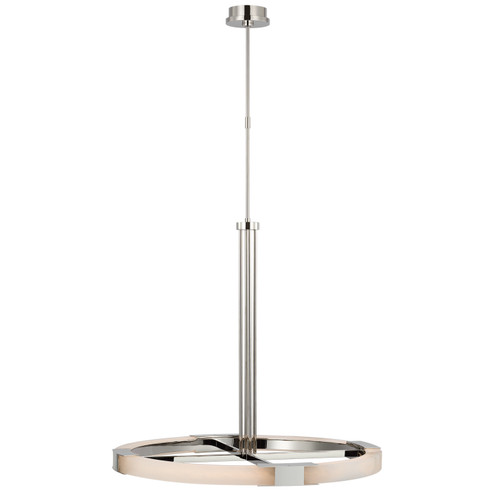 Covet LED Chandelier in Polished Nickel and Alabaster (268|KW5140PNALB)