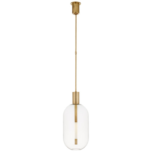 Nye LED Pendant in Antique-Burnished Brass (268|KW5132AB)