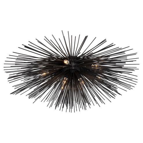 Strada Ten Light Flush Mount in Aged Iron (268|KW4071AI)