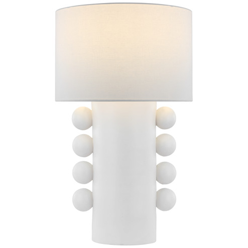 Tiglia LED Table Lamp in Plaster White (268|KW3687PWL)