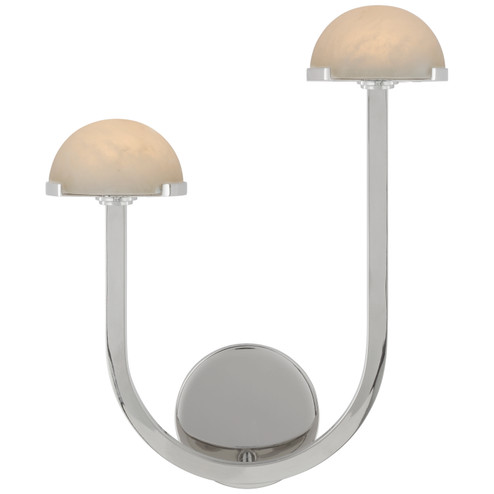 Pedra LED Wall Sconce in Polished Nickel (268|KW2624PNALB)