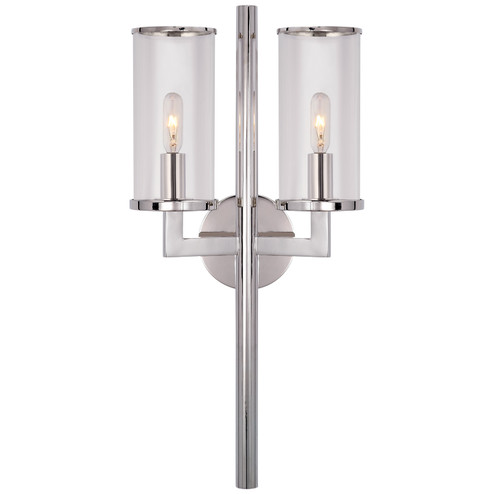 Liaison Two Light Wall Sconce in Polished Nickel (268|KW2201PNCG)