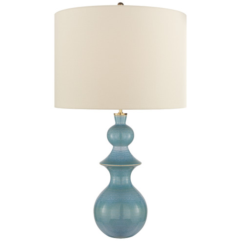 Saxon One Light Table Lamp in Sandy Turquoise (268|KS3617STUL)