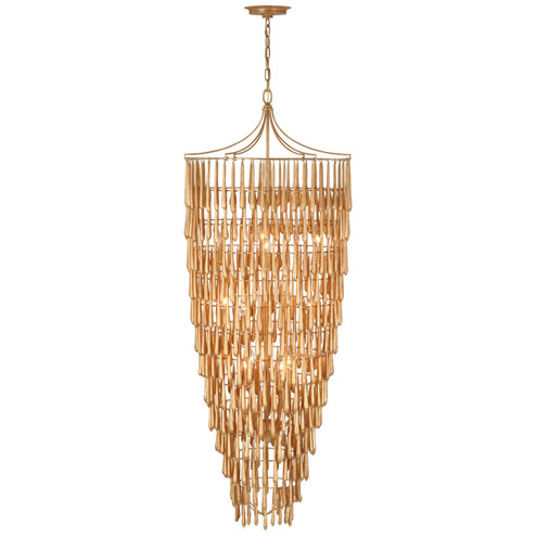 Vacarro LED Chandelier in Antique Gold Leaf (268|JN5135AGL)