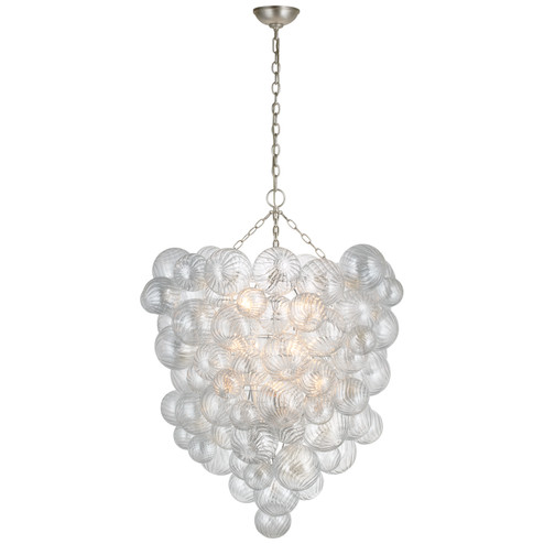 Talia LED Chandelier in Burnished Silver Leaf (268|JN5114BSLCG)