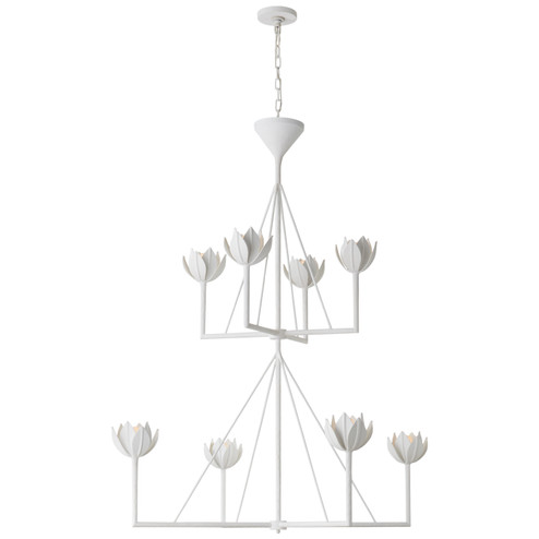 Alberto Eight Light Chandelier in Plaster White (268|JN5006PW)