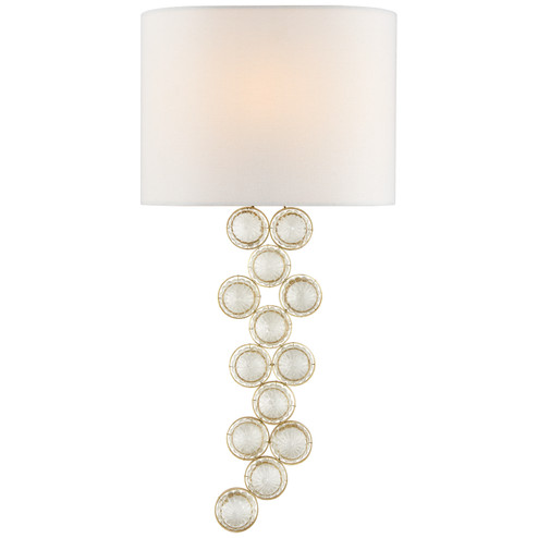 Milazzo One Light Wall Sconce in Gild and Crystal (268|JN2202GCGL)