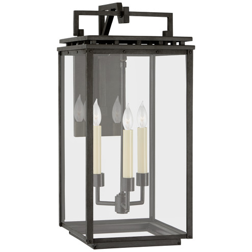 Cheshire Three Light Wall Lantern in Aged Iron (268|CHO2612AICG)