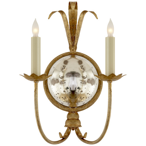 Gramercy Two Light Wall Sconce in Gilded Iron (268|CHD4175GI)