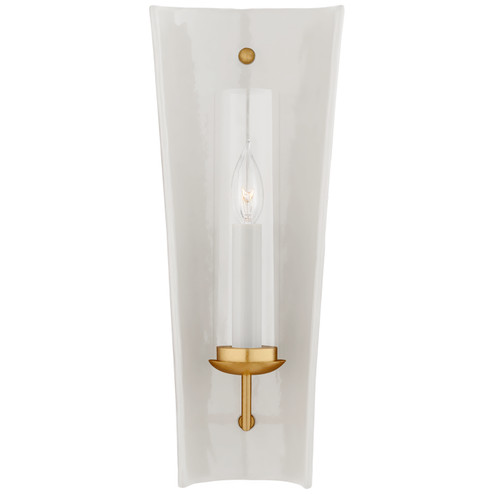 Downey One Light Wall Sconce in White and Gild (268|CHD2606WHT)