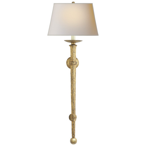 Iron Torch One Light Wall Sconce in Gilded Iron (268|CHD1407GIL)