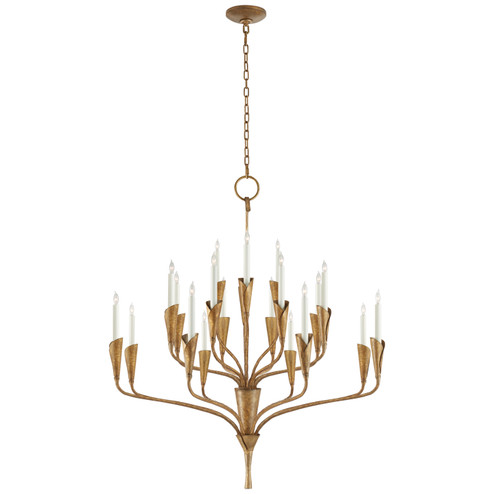 Aiden 20 Light Chandelier in Gilded Iron (268|CHC5503GI)