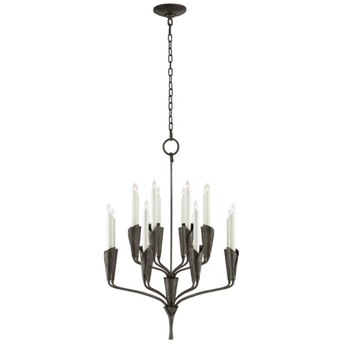 Aiden 16 Light Chandelier in Aged Iron (268|CHC5501AI)