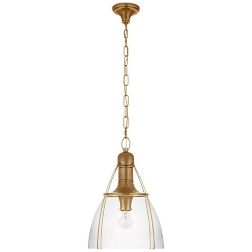 Prestwick One Light Pendant in Antique-Burnished Brass (268|CHC5476ABCG)