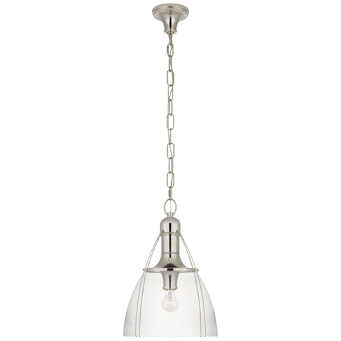 Prestwick One Light Pendant in Polished Nickel (268|CHC5475PNCG)