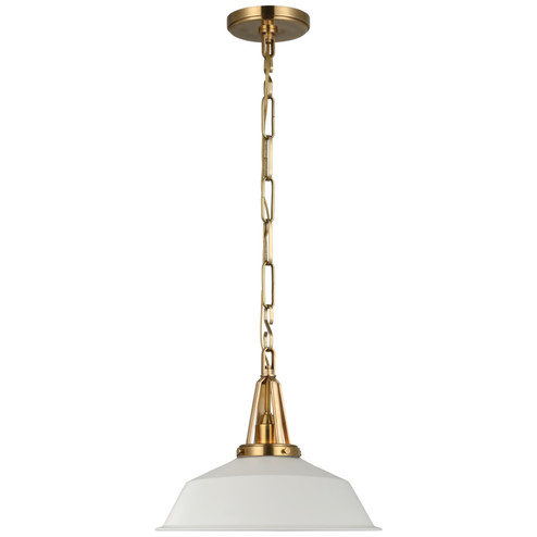 Layton LED Pendant in Antique-Burnished Brass (268|CHC5461ABWHT)