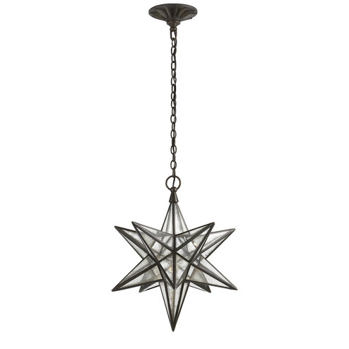 Moravian Star One Light Lantern in Aged Iron (268|CHC5211AIAM)