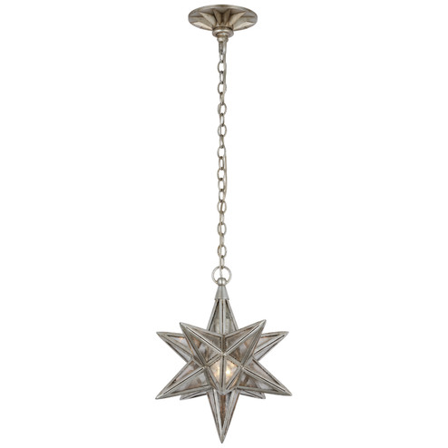 Moravian Star LED Lantern in Burnished Silver Leaf (268|CHC5210BSLAM)