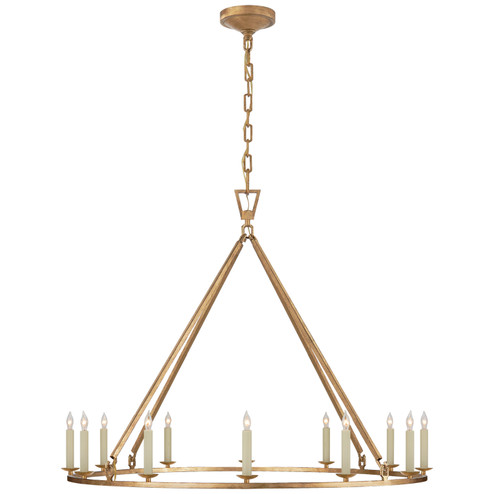 Darlana Ring 12 Light Chandelier in Gilded Iron (268|CHC5174GI)