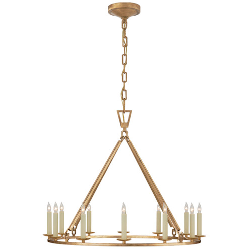 Darlana Ring 12 Light Chandelier in Gilded Iron (268|CHC5172GI)