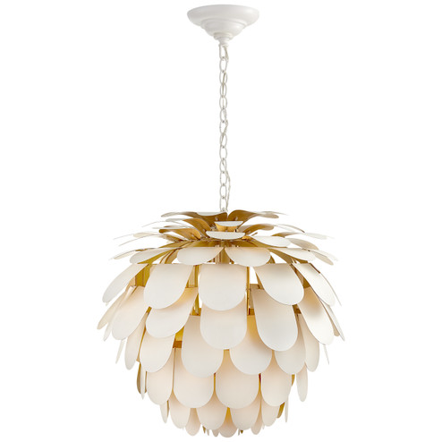 Cynara One Light Chandelier in Plaster White (268|CHC5157WHTG)