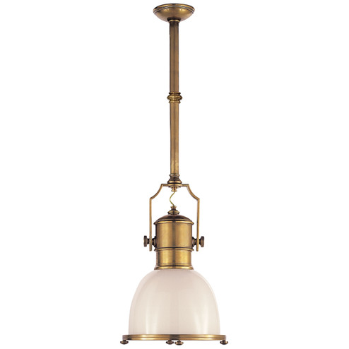 Country Industrial One Light Pendant in Antique-Burnished Brass (268|CHC5133ABWG)