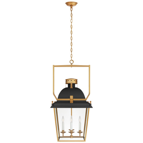 Coventry Four Light Lantern in Matte Black and Antique-Burnished Brass (268|CHC5109BLKABCG)