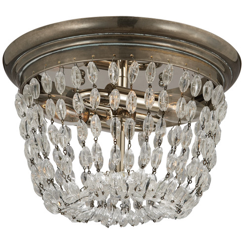 Paris Flea Market Two Light Flush Mount in Sheffield Silver (268|CHC4206SHSSG)