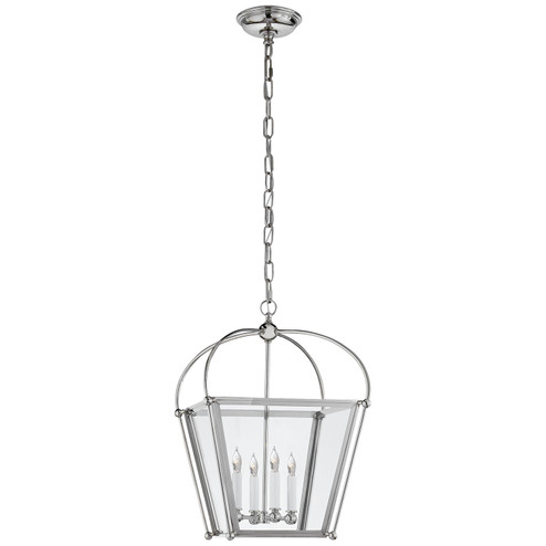 Riverside Four Light Lantern in Polished Nickel (268|CHC3438PNCG)