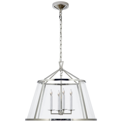 Darlana Pendant Four Light Pendant in Polished Nickel (268|CHC2202PNCG)