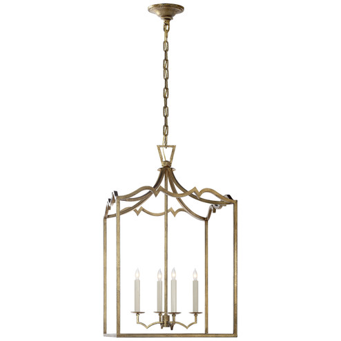 Darlana Fancy Four Light Lantern in Gilded Iron (268|CHC2181GI)
