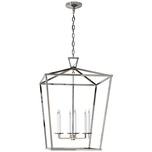 Darlana Six Light Lantern in Polished Nickel (268|CHC2177PN)