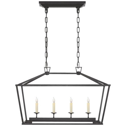 Darlana Four Light Lantern in Aged Iron (268|CHC2168AI)
