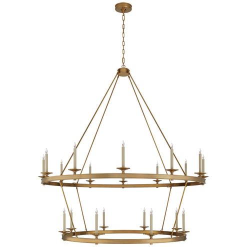 Launceton 20 Light Chandelier in Antique-Burnished Brass (268|CHC1609AB)