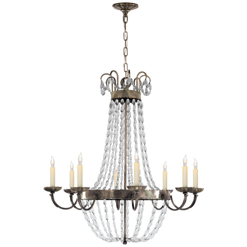 Paris Flea Market Eight Light Chandelier in Sheffield Silver (268|CHC1408SHSSG)