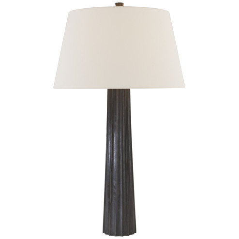 Fluted Spire One Light Table Lamp in Aged Iron (268|CHA8906AIL)