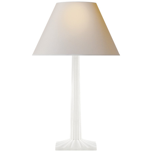 Strie One Light Table Lamp in Plaster White (268|CHA8707WHTL)