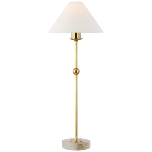 Caspian LED Accent Lamp in Antique-Burnished Brass and Alabaster (268|CHA8145ABALBL)