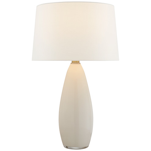 Myla One Light Table Lamp in White Glass (268|CHA3420WGL)