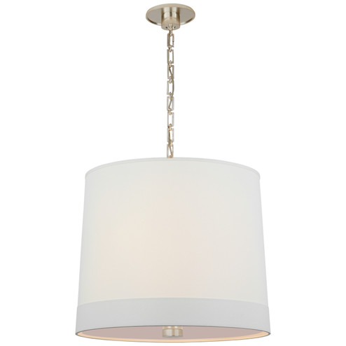 Simple Banded Two Light Hanging Lantern in Soft Silver (268|BBL5110SSL)