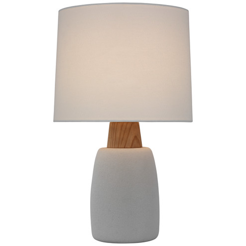 Aida LED Table Lamp in Porous White and Natural Oak (268|BBL3611PRWL)