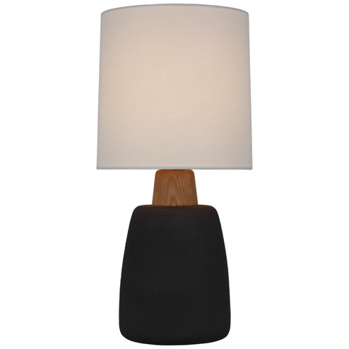 Aida LED Table Lamp in Porous Black and Natural Oak (268|BBL3610PRBL)