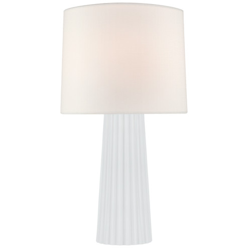 Danube One Light Table Lamp in White Glass (268|BBL3120WGL)