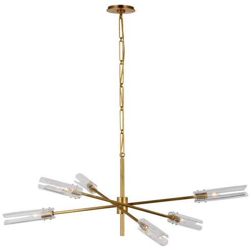 Casoria LED Chandelier in Hand-Rubbed Antique Brass (268|ARN5488HABCG)