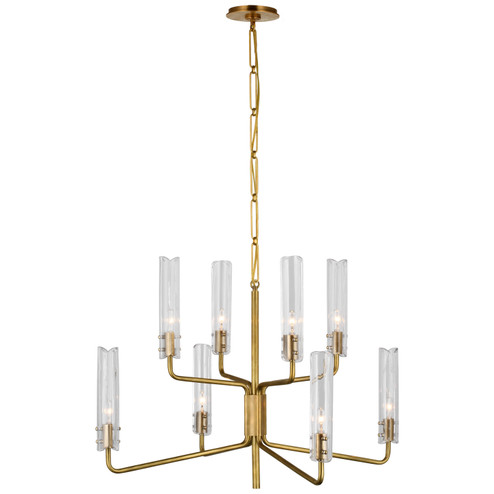 Casoria LED Chandelier in Hand-Rubbed Antique Brass (268|ARN5483HABCG)