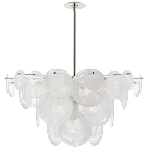 Loire Nine Light Chandelier in Polished Nickel (268|ARN5450PNWSG)