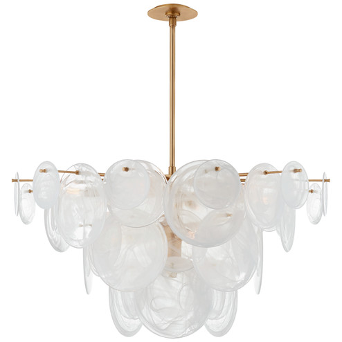 Loire Nine Light Chandelier in Gild (268|ARN5450GWSG)